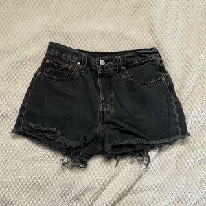 Levi's Black Denim Jean Shorts